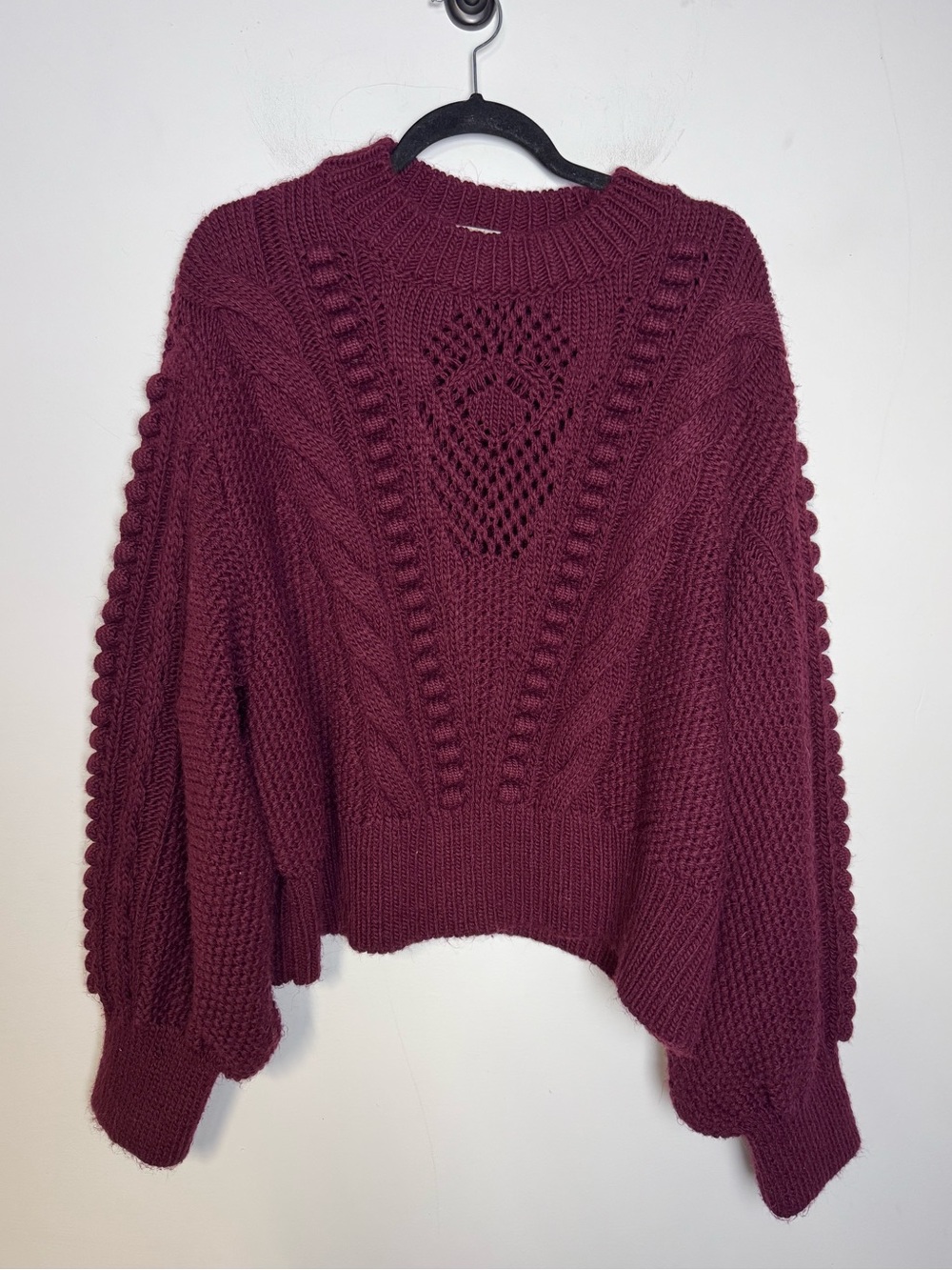 Anthropologie Cropped Cable Knit Sweater - Picture 5 of 11